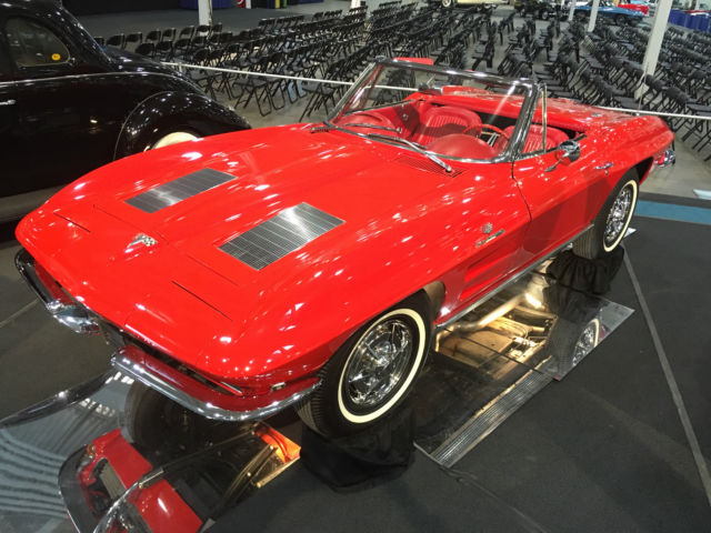 1963 chevrolet corvette convertible- 327ci/360hp - fuelie - ncrs