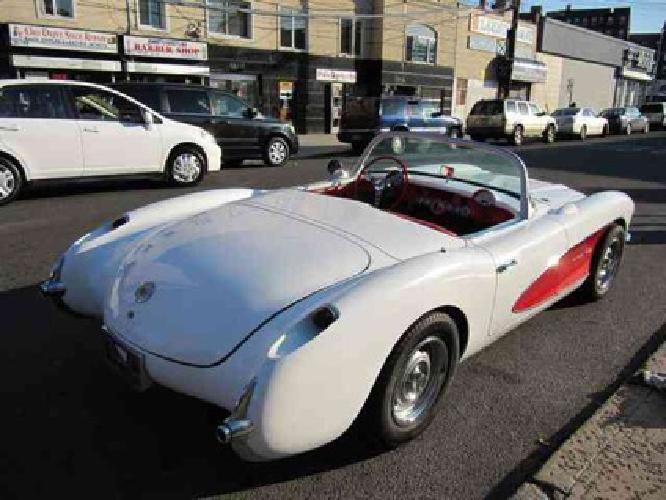 1957 white chevrolet corvette in baiting hollow, ny