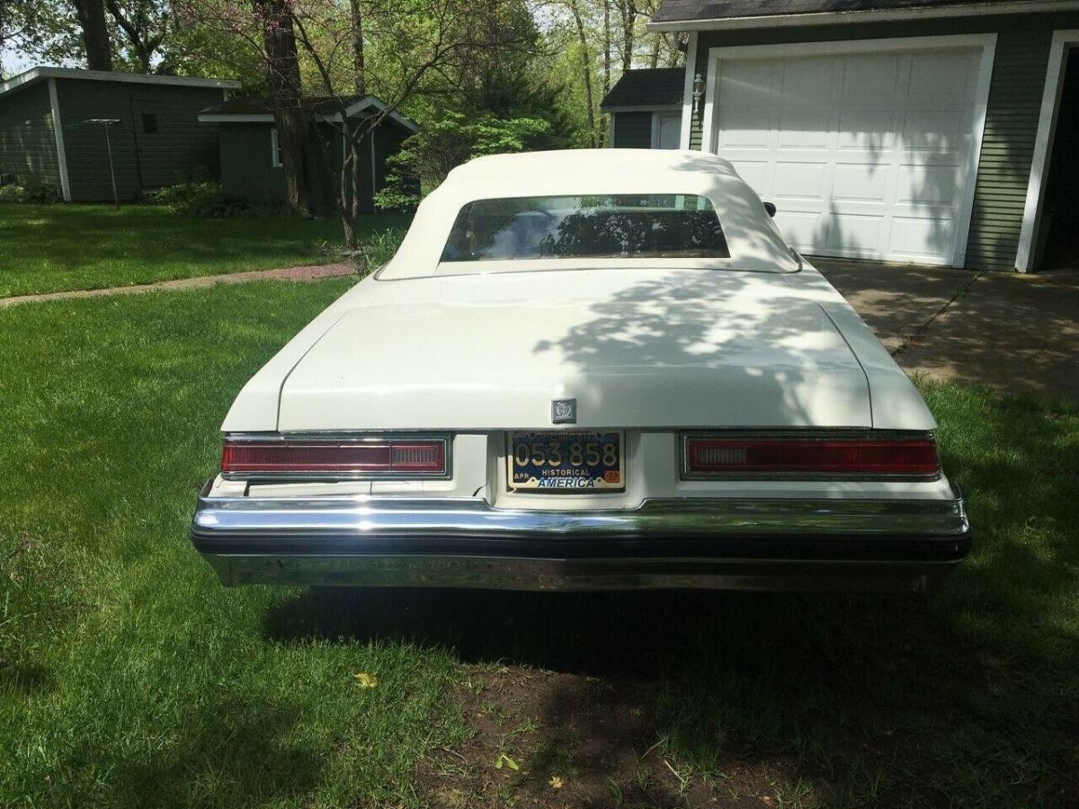 1975 buick le sabre convertible white rwd automatic chrome