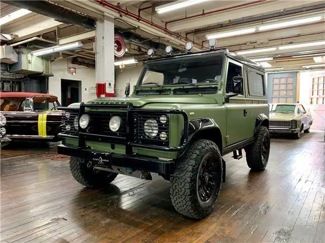 land rover defender 90 moss green with 0 miles, for sale!