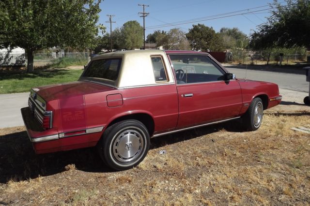 1985 chrysler lebaron 2.2 turbo 91k new paint a/c head gasket radiator