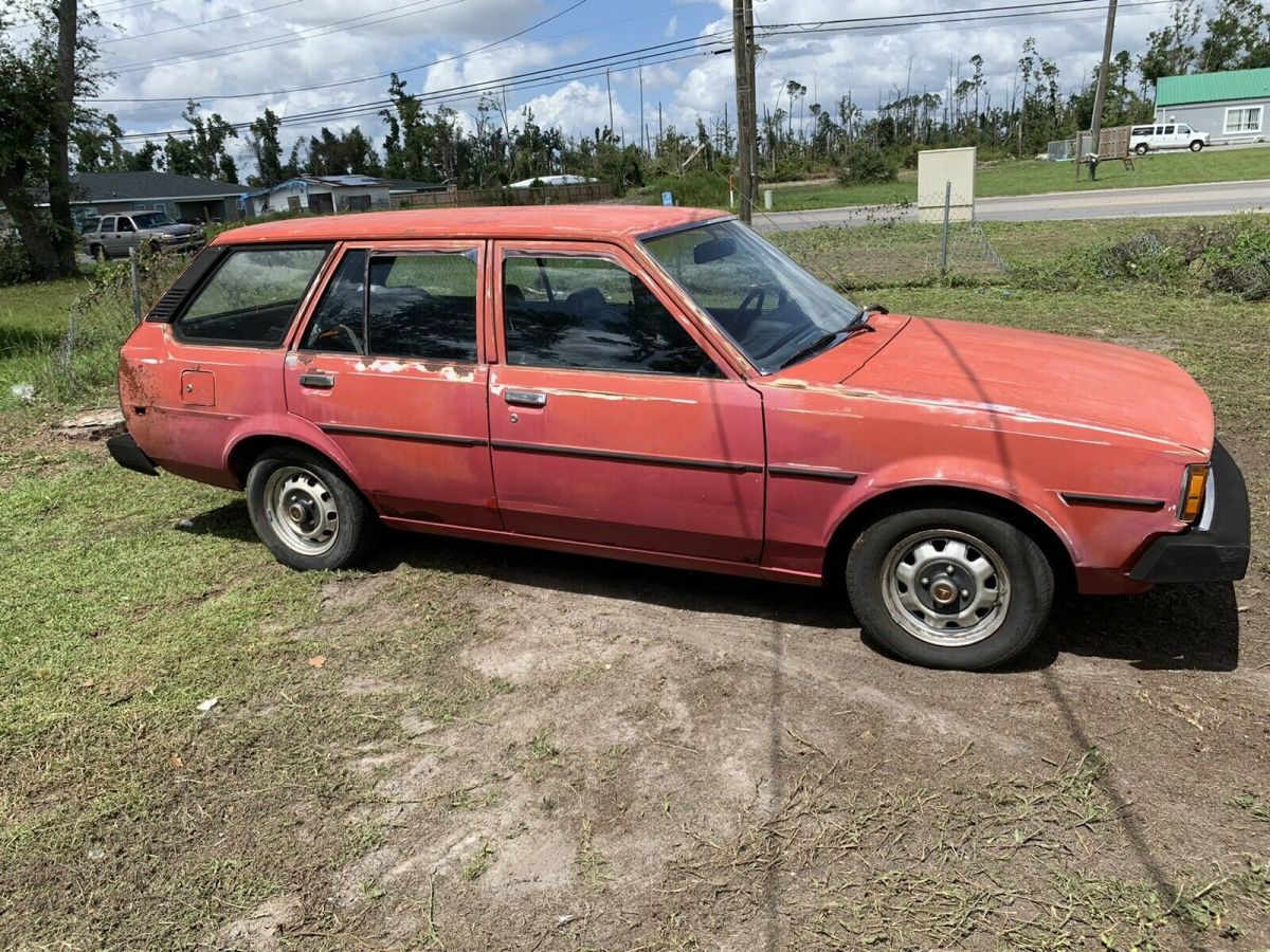 1981 toyota corolla hatchback red rwd manual deluxe