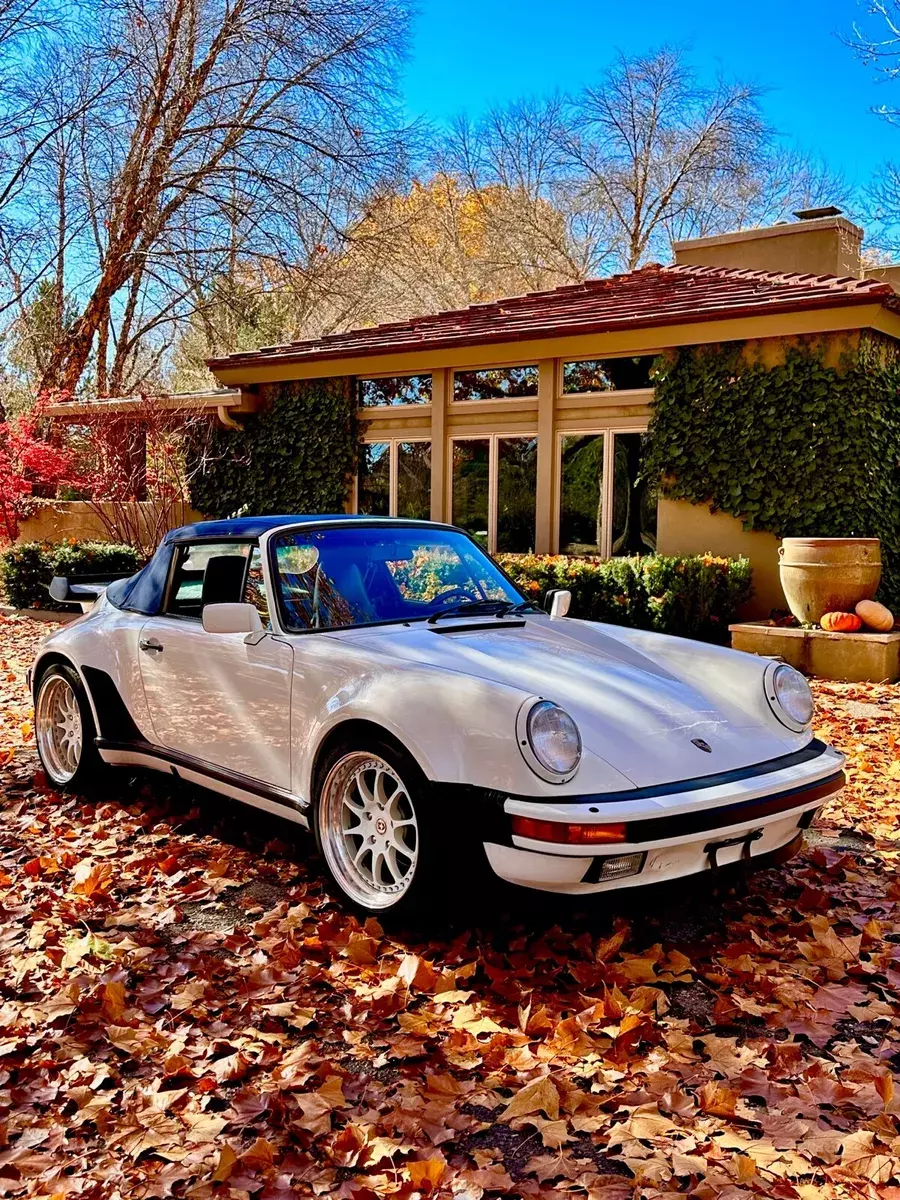 1989 porsche 911 turbo convertible white rwd manual