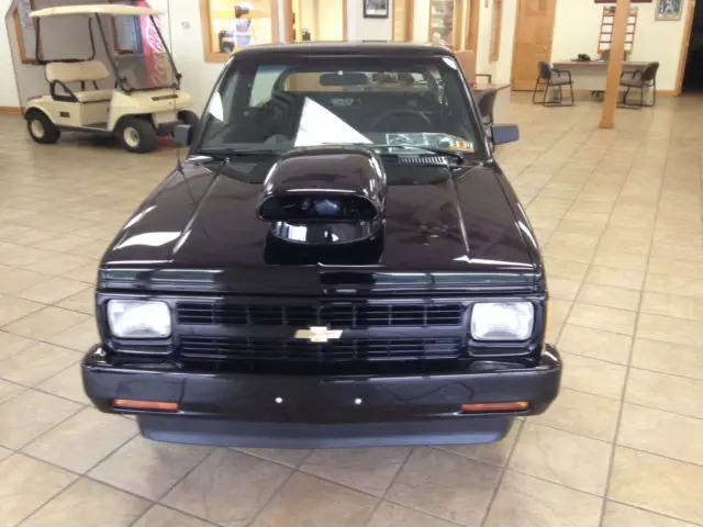 chevrolet s-10 454, ford 9" turbo 350,detroit locker ghost flames, tubbed, moser