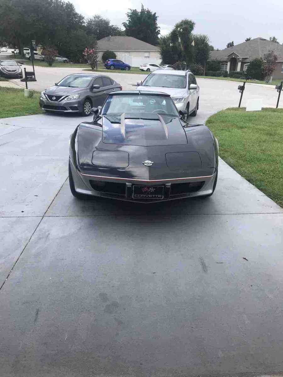 1978 chevrolet corvette black rwd automatic pace car