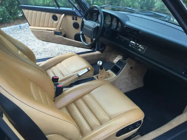 1994 porsche turbo 3.6 - black on tan - rare