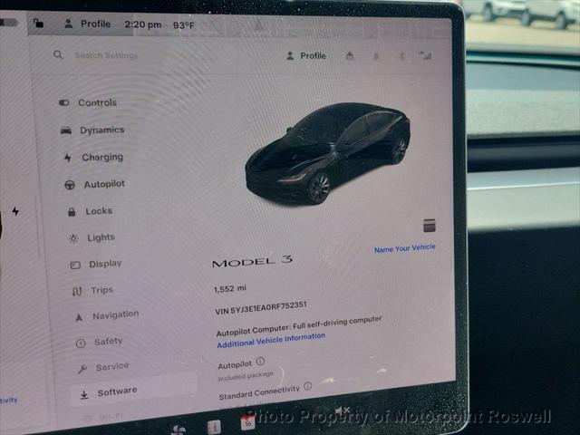 2024 tesla model 3 standard range