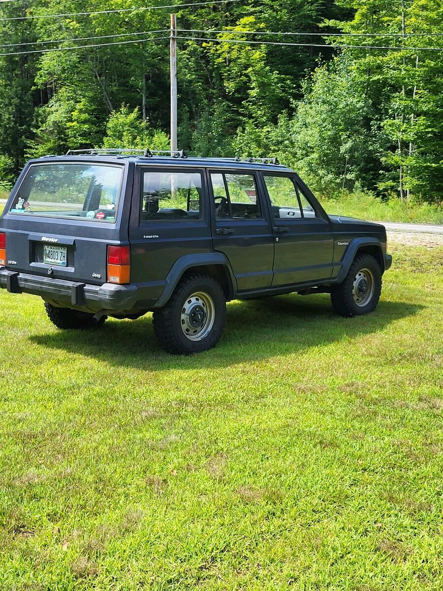 1984 jeep cherokee suv blue 4wd manual