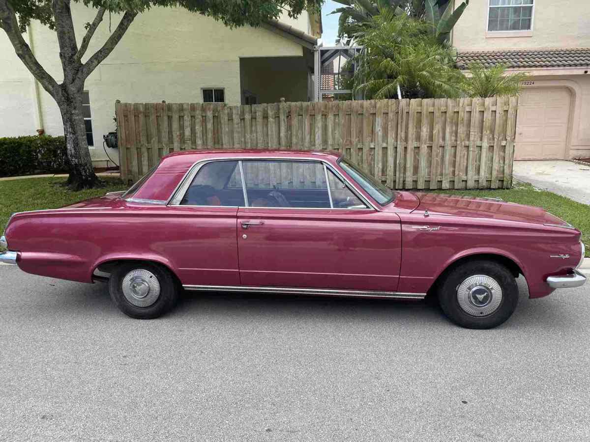 1965 plymouth valiant sportscar red rwd automatic signet