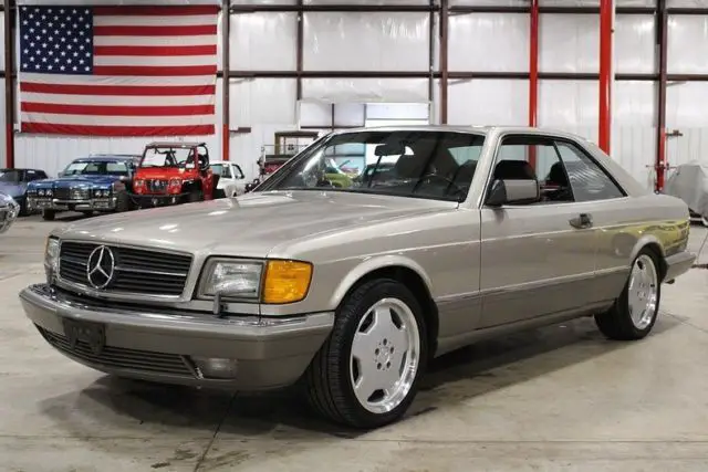 1986 mercedes-benz 560sec 104389 miles sand beige coupe 5.5 liter v8 automatic