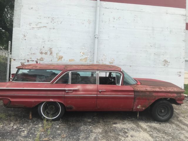 1960 pontiac catalina safari wagon!!! rare!!! no reserve!