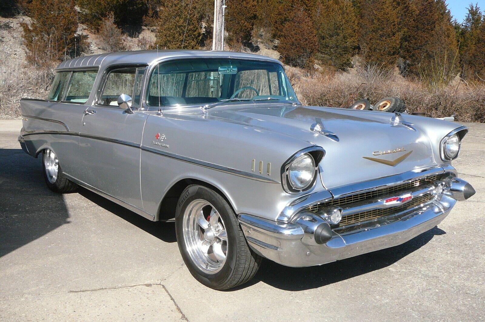 1957 chevrolet nomad solid and nice inco silver nomad