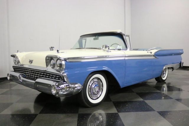 1959 ford fairlane 500 galaxie convertible convertible 292 v8 3 speed manual cla