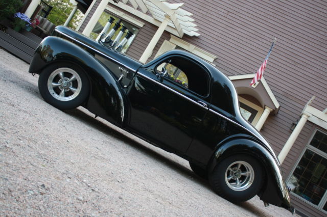 1941 willys coupe gasser hot rod frame off blown 327 lightning rods