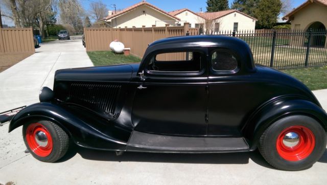 1934 ford coupe original steel body 350 chev auto video!