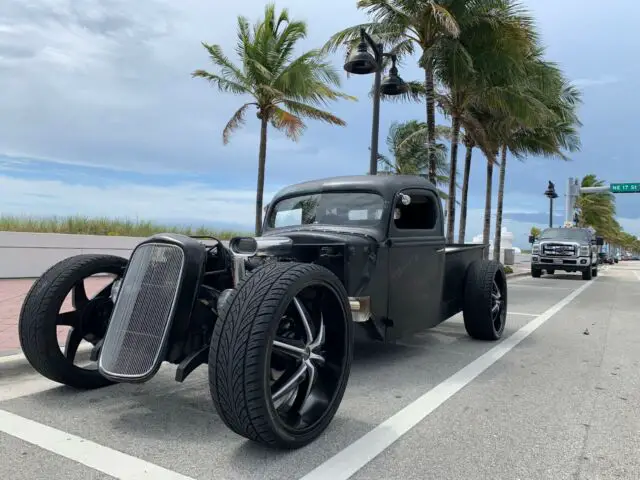 1937 f-100 ford f100 body rat rod titled 1953 / chevy 350 v8 26" rims air bagged