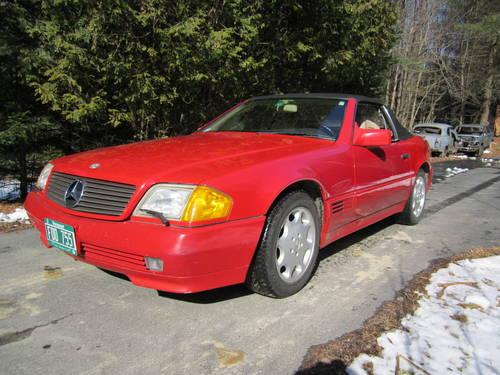 red 1992 mercedes 300sl convertible for sale in buels gore, vermont