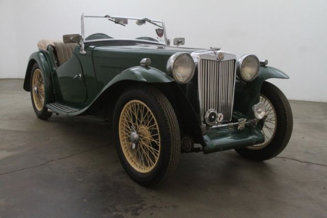 36 mg ta roadster british racing green soft top painted wire wheels driver