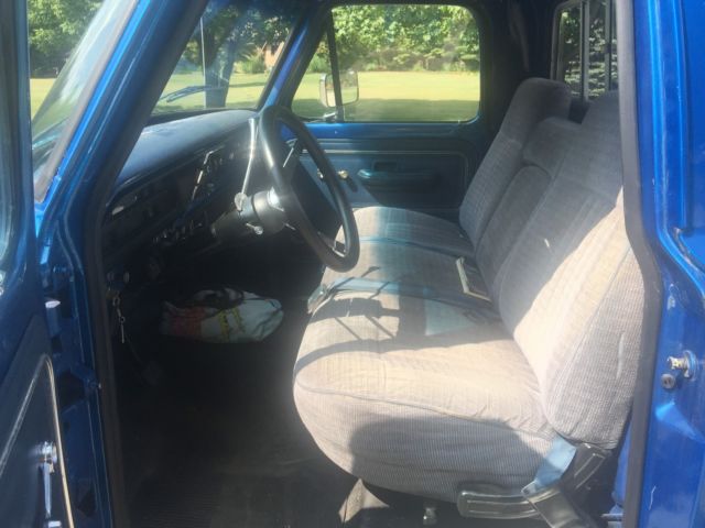 1972 ford f-250 ranger xlt truck blue