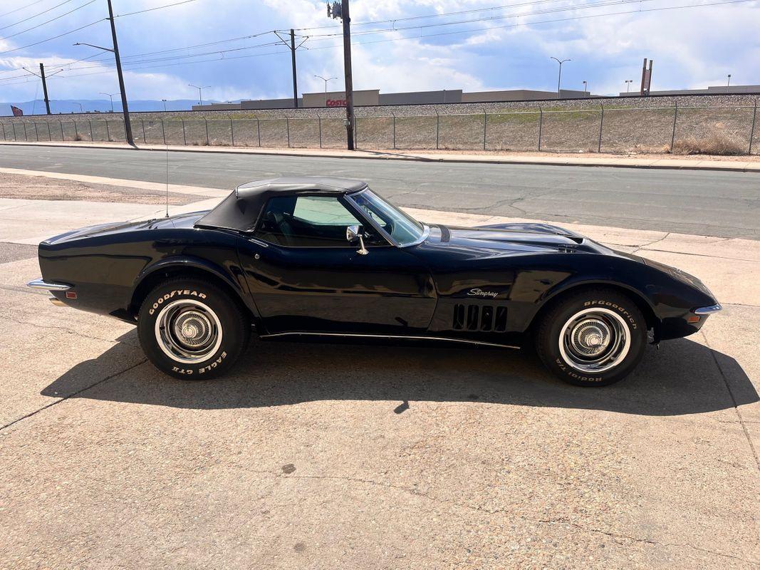 1969 chevrolet corvette convertible triple black big block 427ci tri power