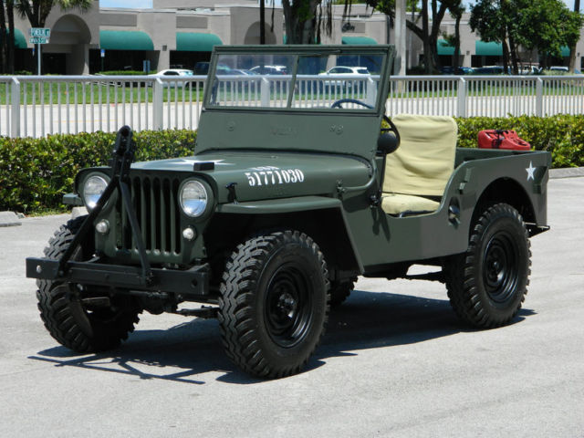 1948 willys jeep cj-2a tribute freshly redone looks and runs fantastic