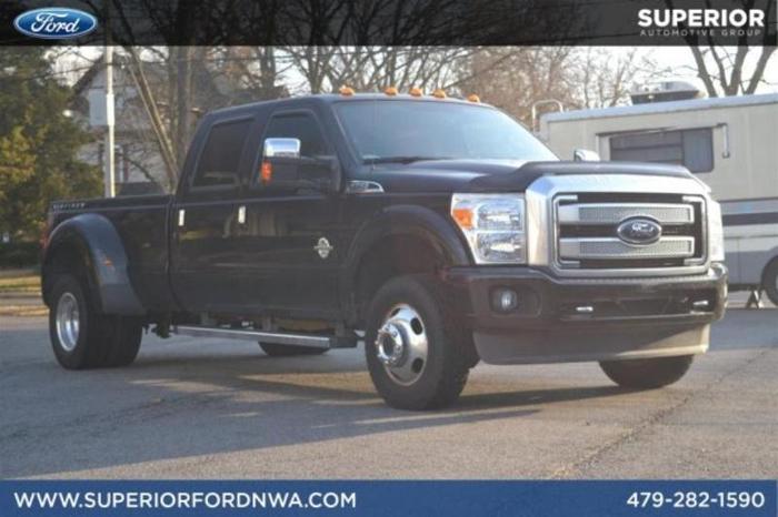 2015 ford f-350 super duty platinum 4x4 platinum 4dr crew cab 8 ft. lb drw pickup for sale in siloam springs, arkansas