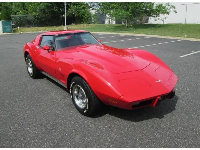 1977 chevrolet corvette coupe 4 speed t-tops red restored 1 owner stunning car