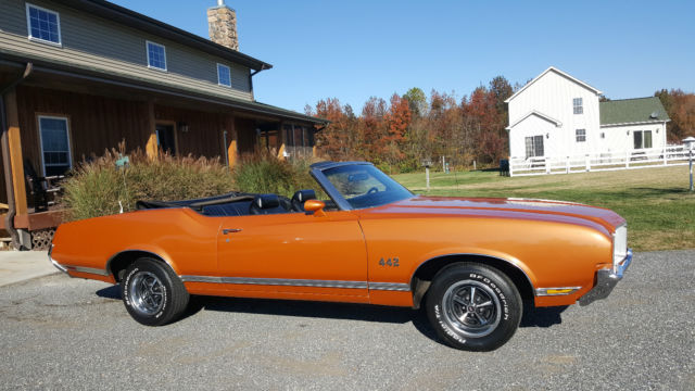 1971 oldsmobile cutlass convertible power top pwr steering power brakes 4 speed
