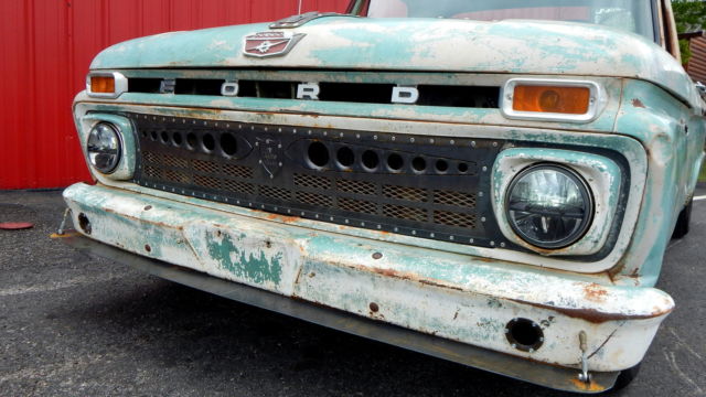 1966 ford f100 - custom short bed shop truck patina pickup ratrod custom