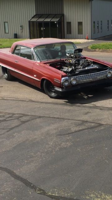 1963 chevy impala ss supercharged mini tub pro street hotrod
