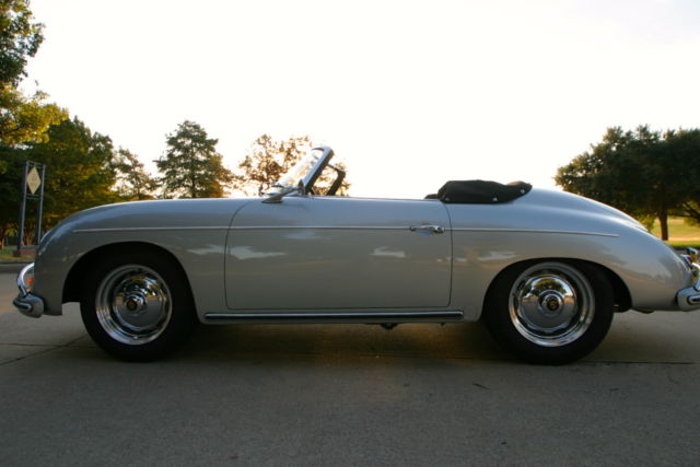 1959 porsche convertible d 356 restored numbers match silver metallic/black coa