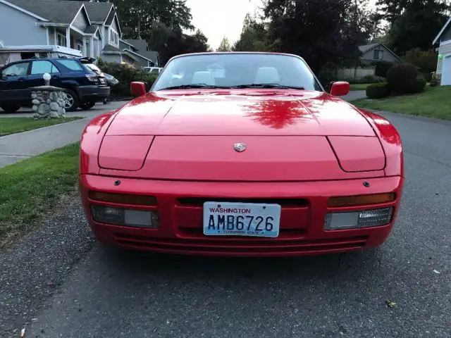 1990 porsche 944 s2 convertible 5-speed manual red