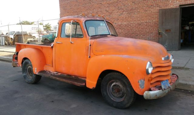 1952 chevy 3100 project truck * runs drives * patina ratrod 1953 1954 1951 1950