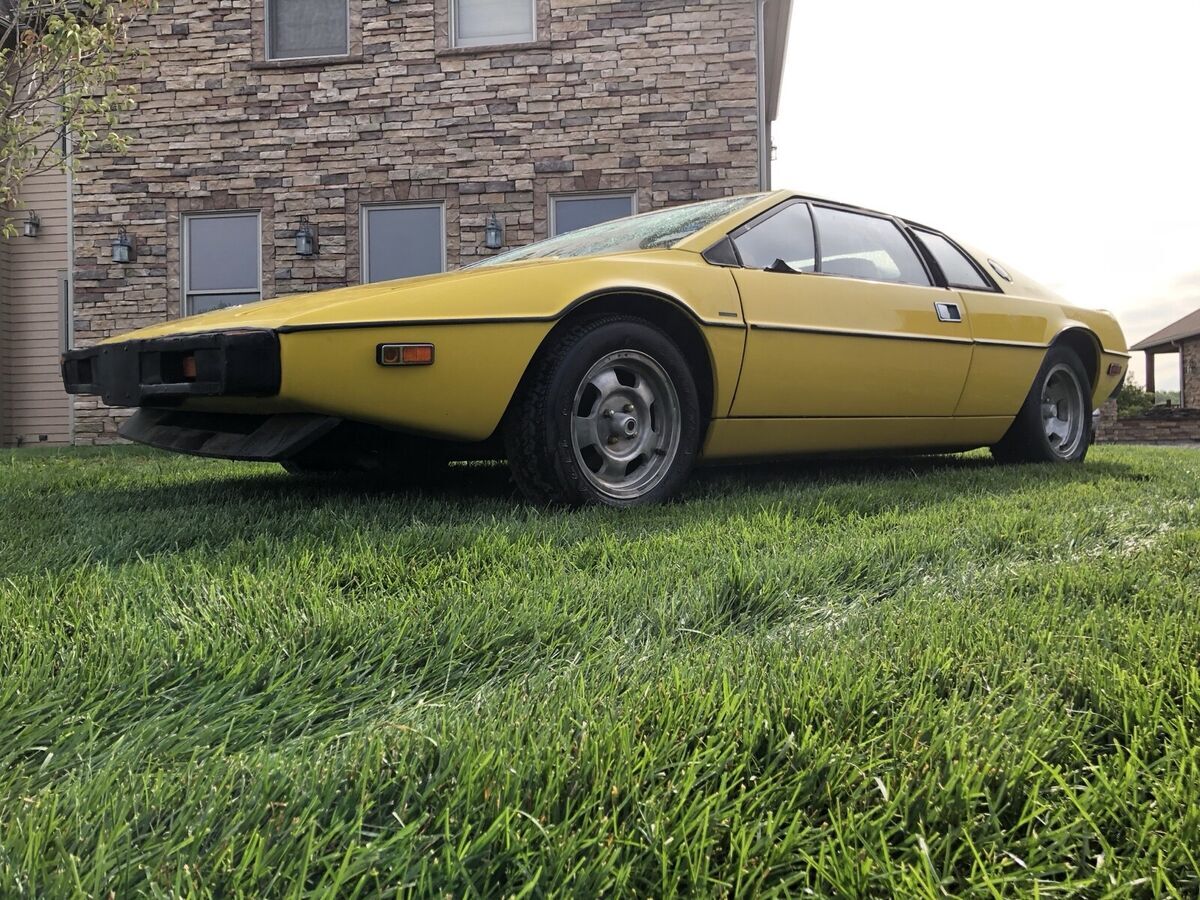 1977 lotus esprit s1 supercar yellow