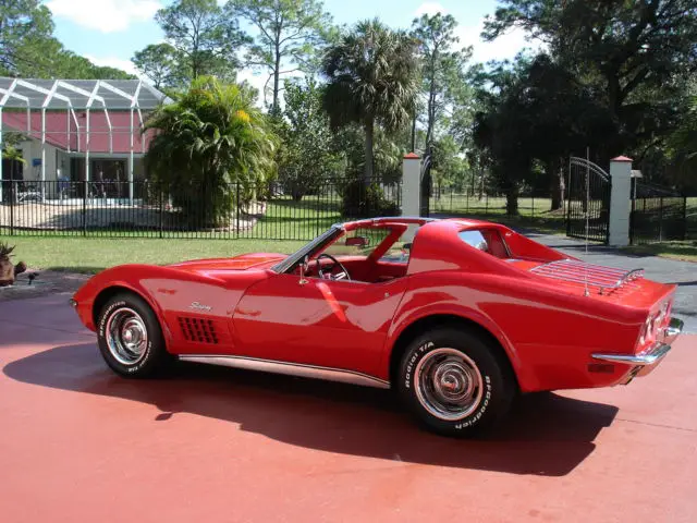 florida, red/red 350, t-top, restaured, barrett-jackson auction