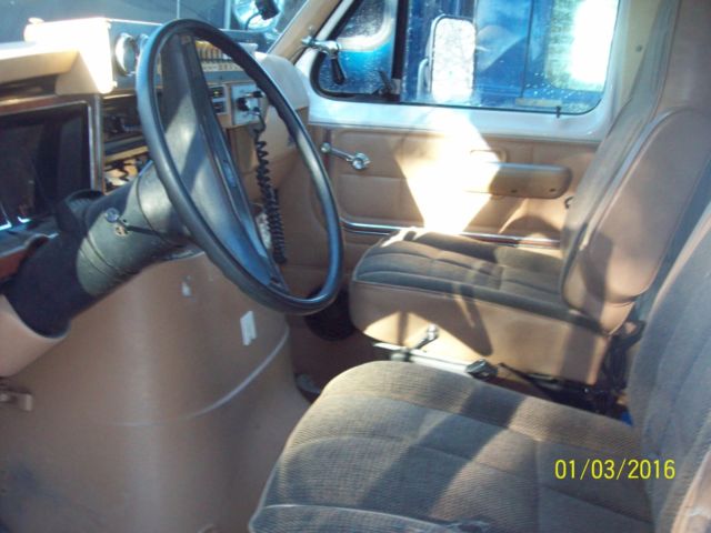 ebay motors 1985 e-350 cut out ambulance runs great!