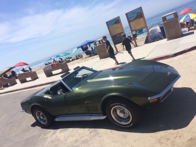 1970 corvette convertible 4 speed, factory side pipe, best year for c3 stunning!