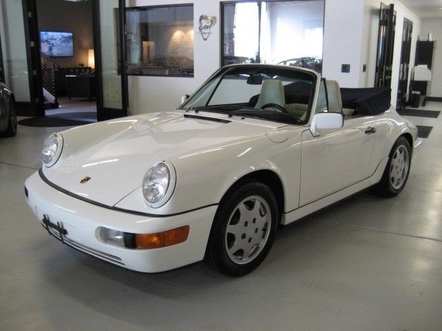 1990 porsche 911 964 carrera4 cabriolet white