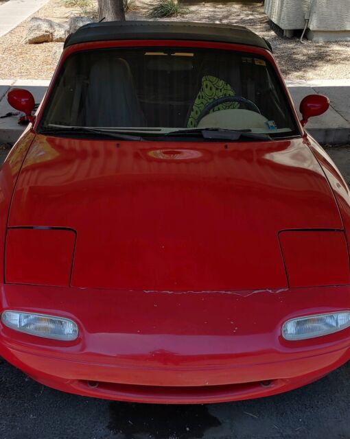 1990 mazda mx-5 miata convertible red rwd manual