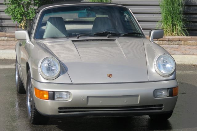 1990 porsche 911 c4 cabriolet, manual transmission, low miles of 56,249, no rust