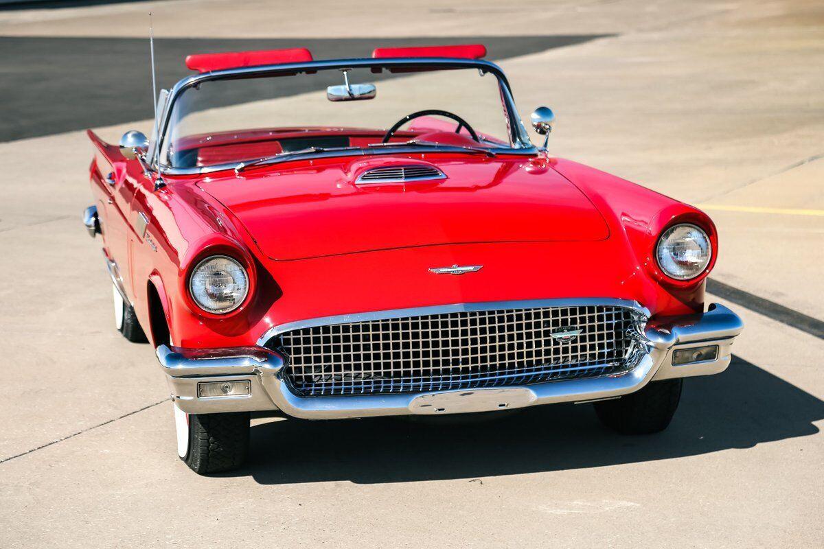 1957 ford thunderbird 39246 miles flame red convertible 312 v8 39246 miles