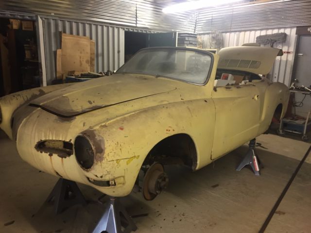 1971 volkswagen karmann ghia convertible project car
