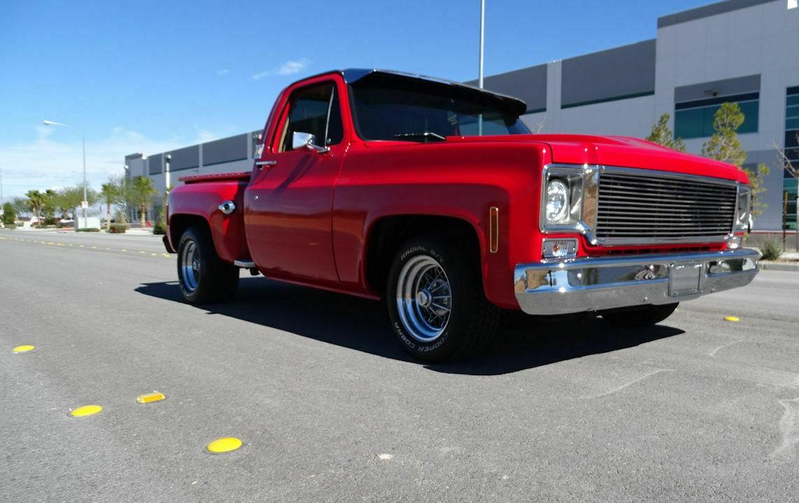 1977 chevrolet c10 350 cid v8 automatic red