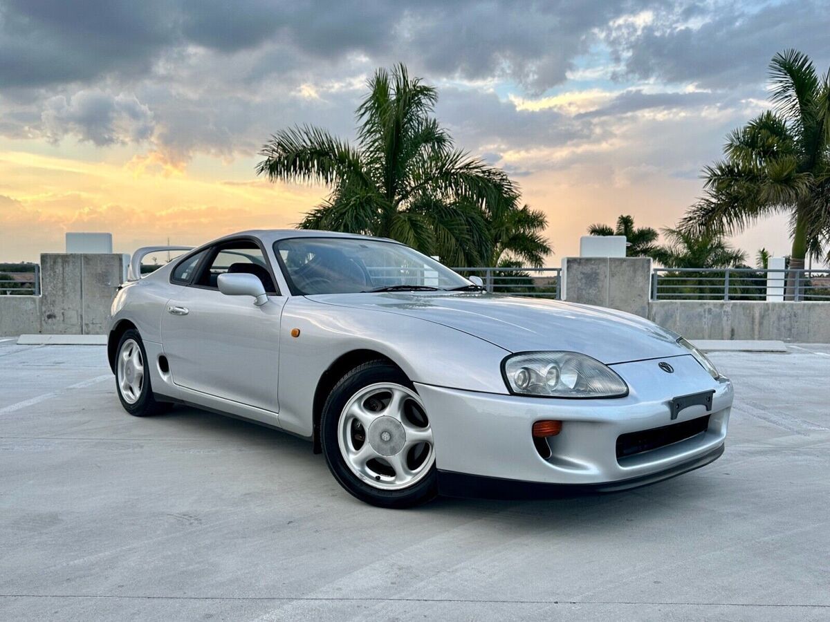 1994 toyota supra coupe grey rwd manual
