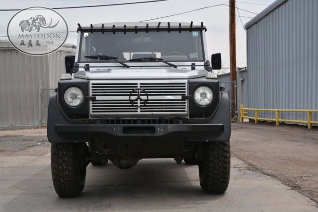 1990 silver g-wagon g-class g-series g300 diesel manual cabrio soft top