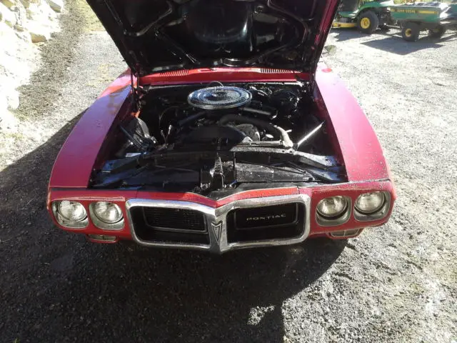 1969 pontiac firebird 400 matching number hardtop matador red restored