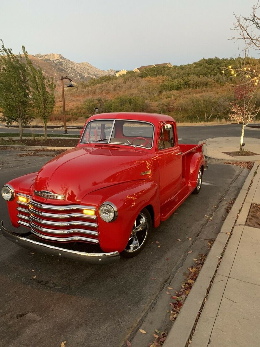 1953 chevrolet 3100 pickup red rwd automatic custom