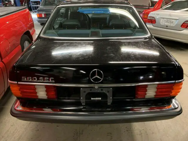 1990 mercedes benz 560sec 40k original miles black/black
