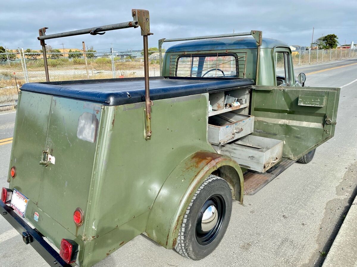 rare 1956 c series dodge job rated pacific bell service truck 3-speed