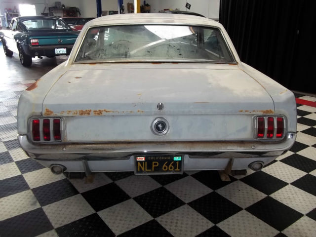 solid california black plate mustang 289 project that runs see video inspection
